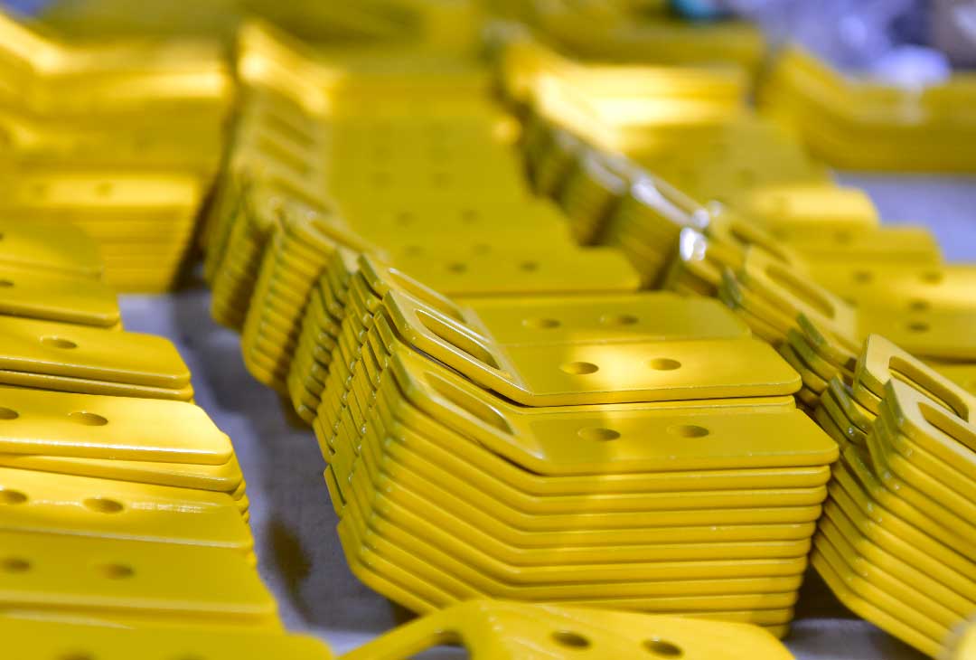 Aluminum die casting liquid paint parts